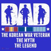 Dad The Korean War Veteran The Myth The Legend Gift Coaster thumb 2
