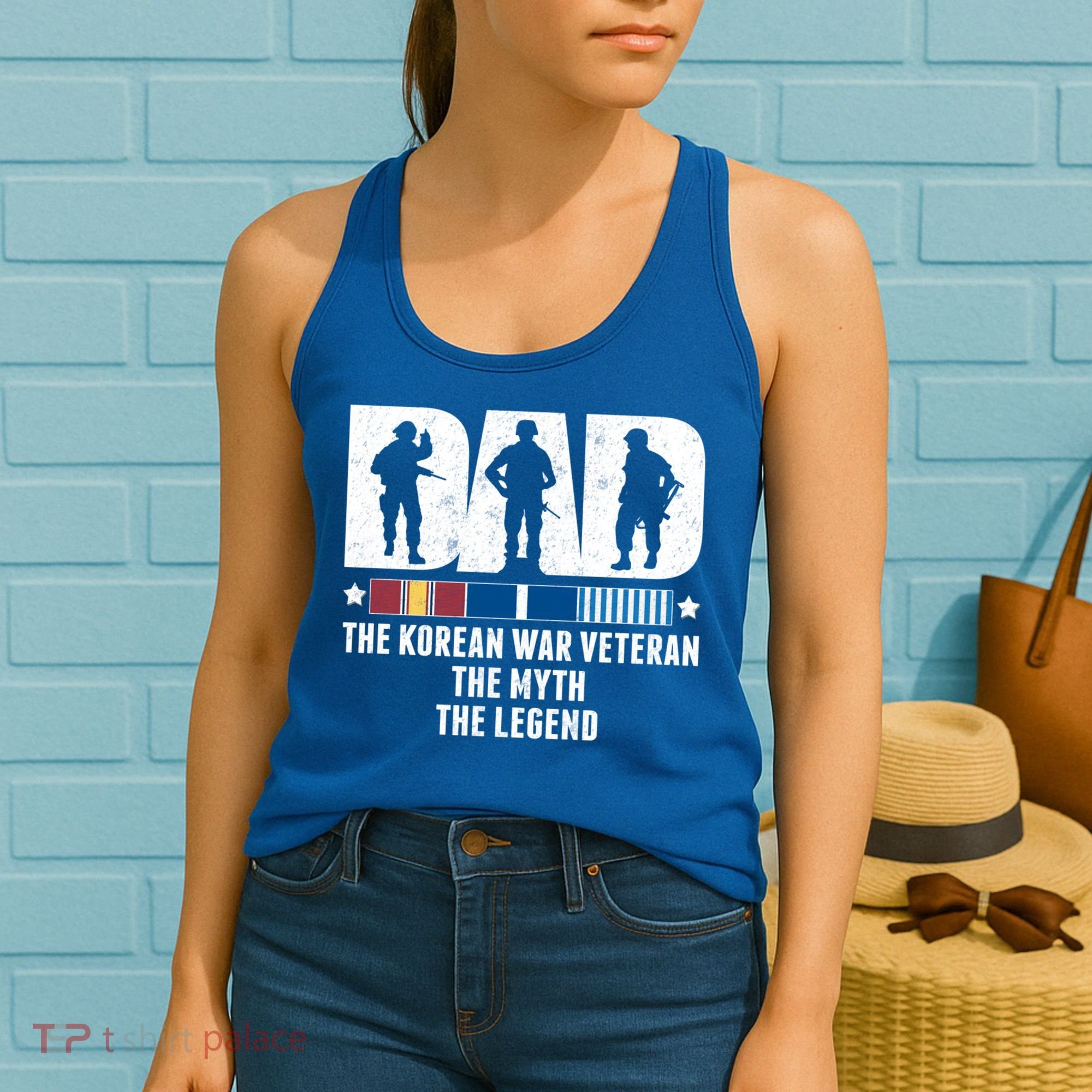 Dad The Korean War Veteran The Myth The Legend Gift Women's Tank Top