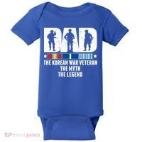 Dad The Korean War Veteran The Myth The Legend Gift Baby Bodysuit thumb 0