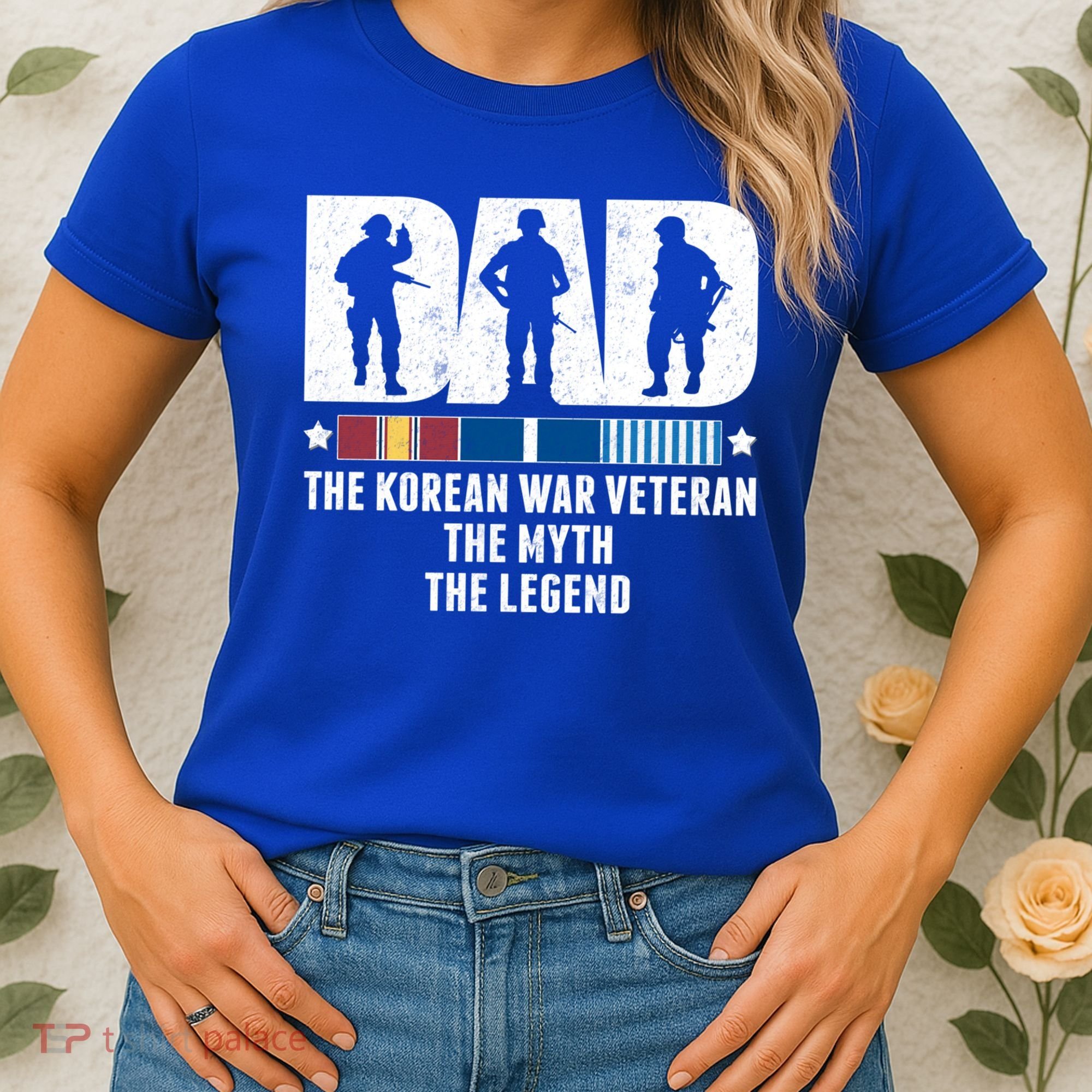 Dad The Korean War Veteran The Myth The Legend Gift Women's T-Shirt