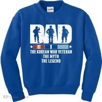 Dad The Korean War Veteran The Myth The Legend Gift Kids Sweatshirt thumb 0