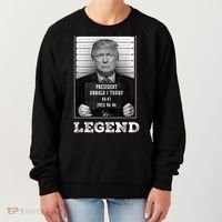 Trump 2024 Mugshot President Legend Women's Sweatshirt thumb 0