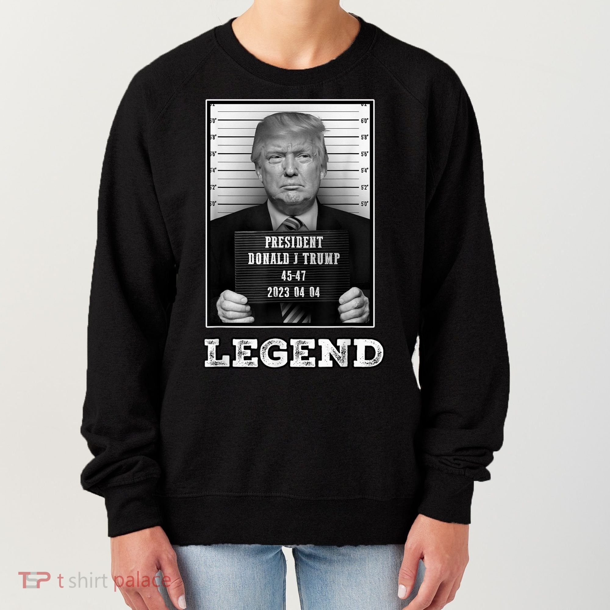 Trump 2024 Mugshot President Legend Women's Sweatshirt