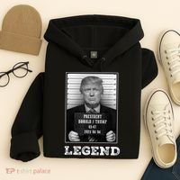 Trump 2024 Mugshot President Legend Hoodie thumb 4