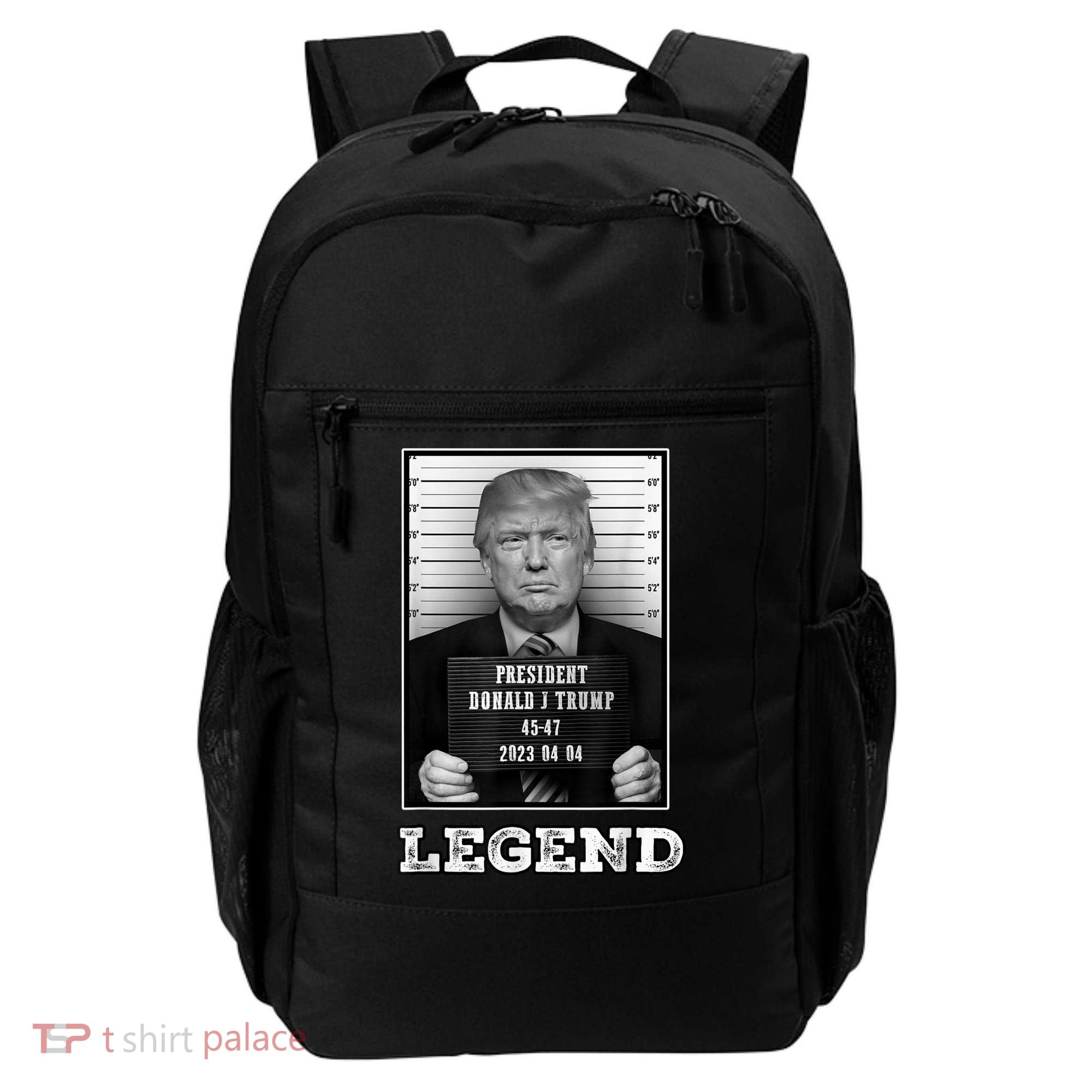 Trump 2024 Mugshot President Legend Backpack