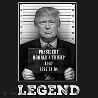 Trump 2024 Mugshot President Legend Bucket Hat thumb 4
