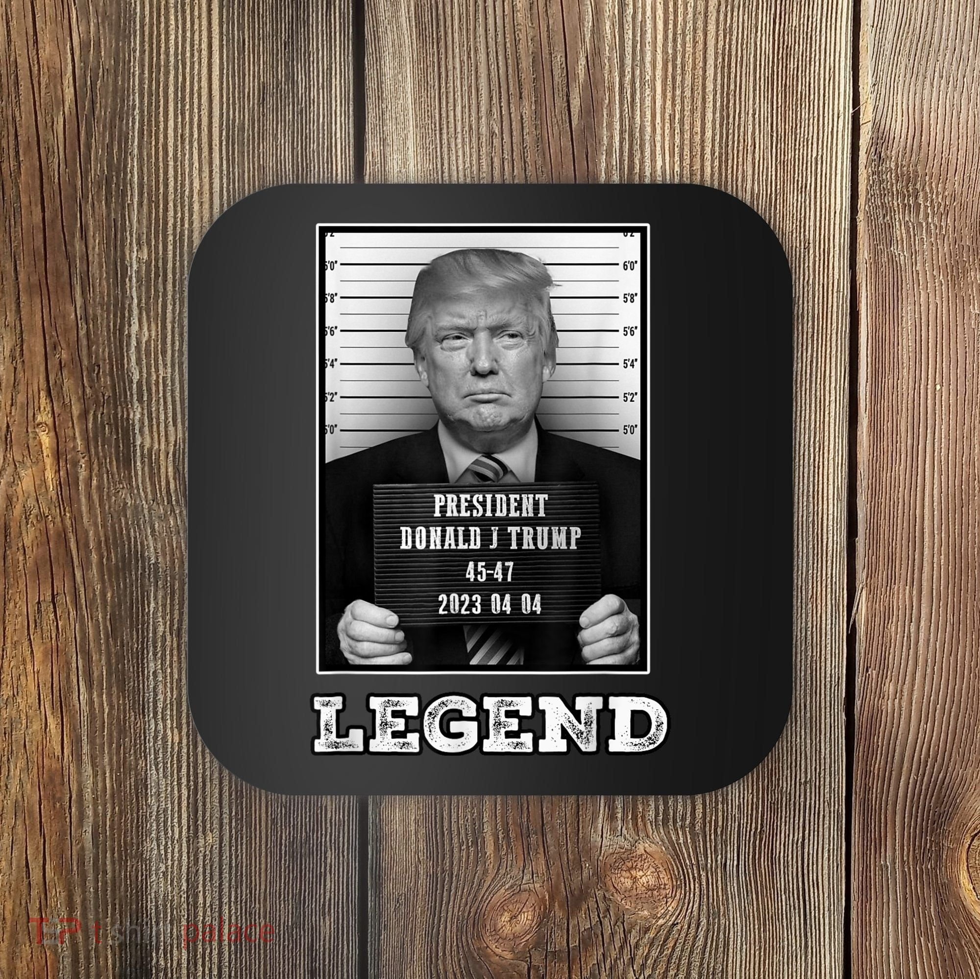 Trump 2024 Mugshot President Legend Coaster