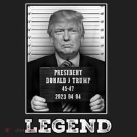 Trump 2024 Mugshot President Legend Tumbler thumb 3