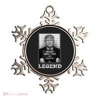 Trump 2024 Mugshot President Legend Ornament thumb 0