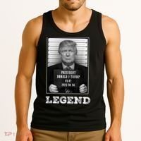 Trump 2024 Mugshot President Legend Tank Top thumb 3