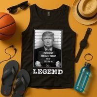 Trump 2024 Mugshot President Legend Tank Top thumb 4