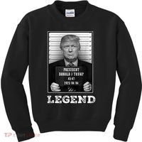 Trump 2024 Mugshot President Legend Kids Sweatshirt thumb 0