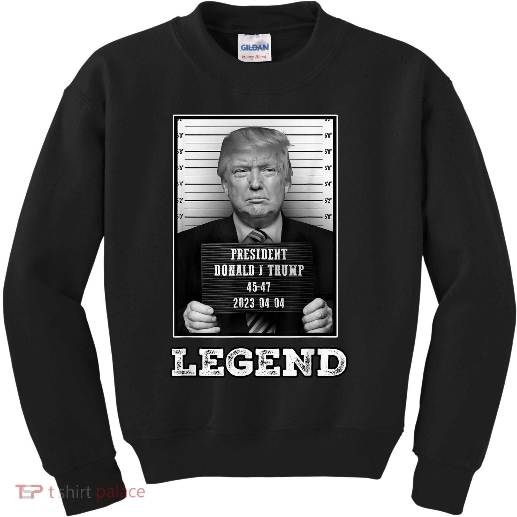 Trump 2024 Mugshot President Legend Kids Sweatshirt