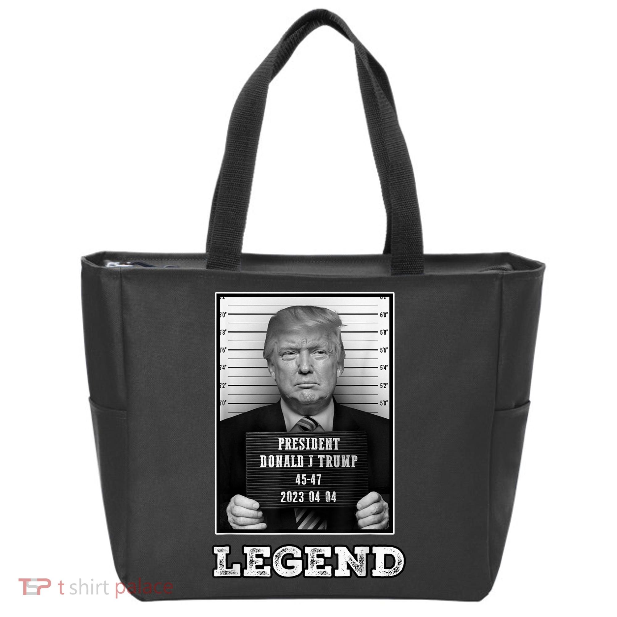 Trump 2024 Mugshot President Legend Tote Bag
