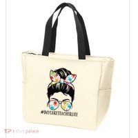 Daycare Teacher Life Messy Bun Mom  Tote Bag thumb 3