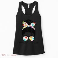 Daycare Teacher Life Messy Bun Mom Women Women's Tank Top thumb 0