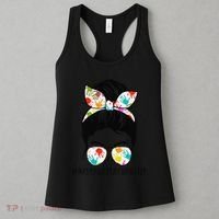 Daycare Teacher Life Messy Bun Mom Women Women's Tank Top thumb 3