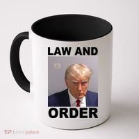 Donald Trump Law And Order Mugshot Coffee Mug thumb 0