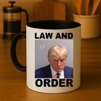 Donald Trump Law And Order Mugshot Coffee Mug thumb 4