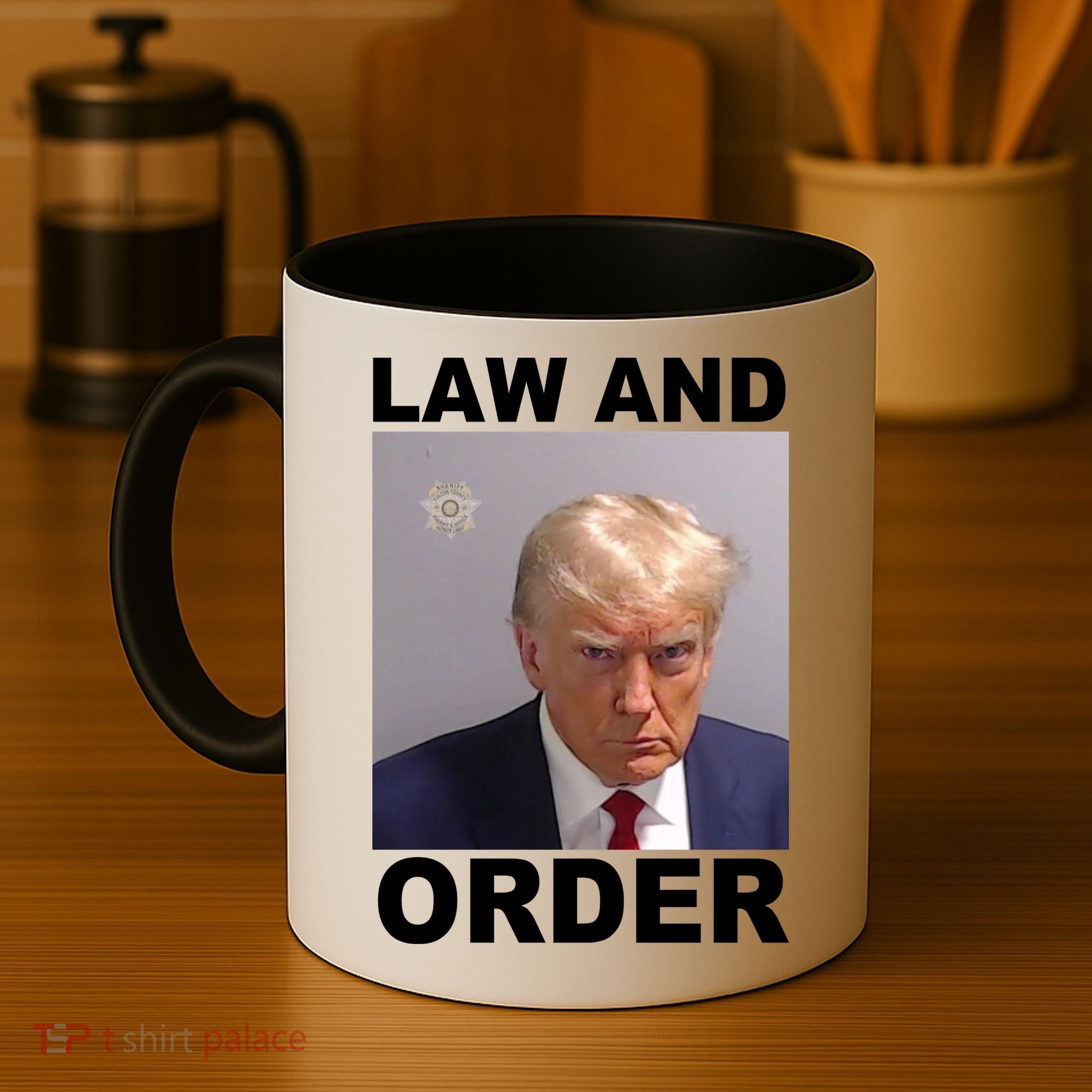 Donald Trump Law And Order Mugshot Coffee Mug