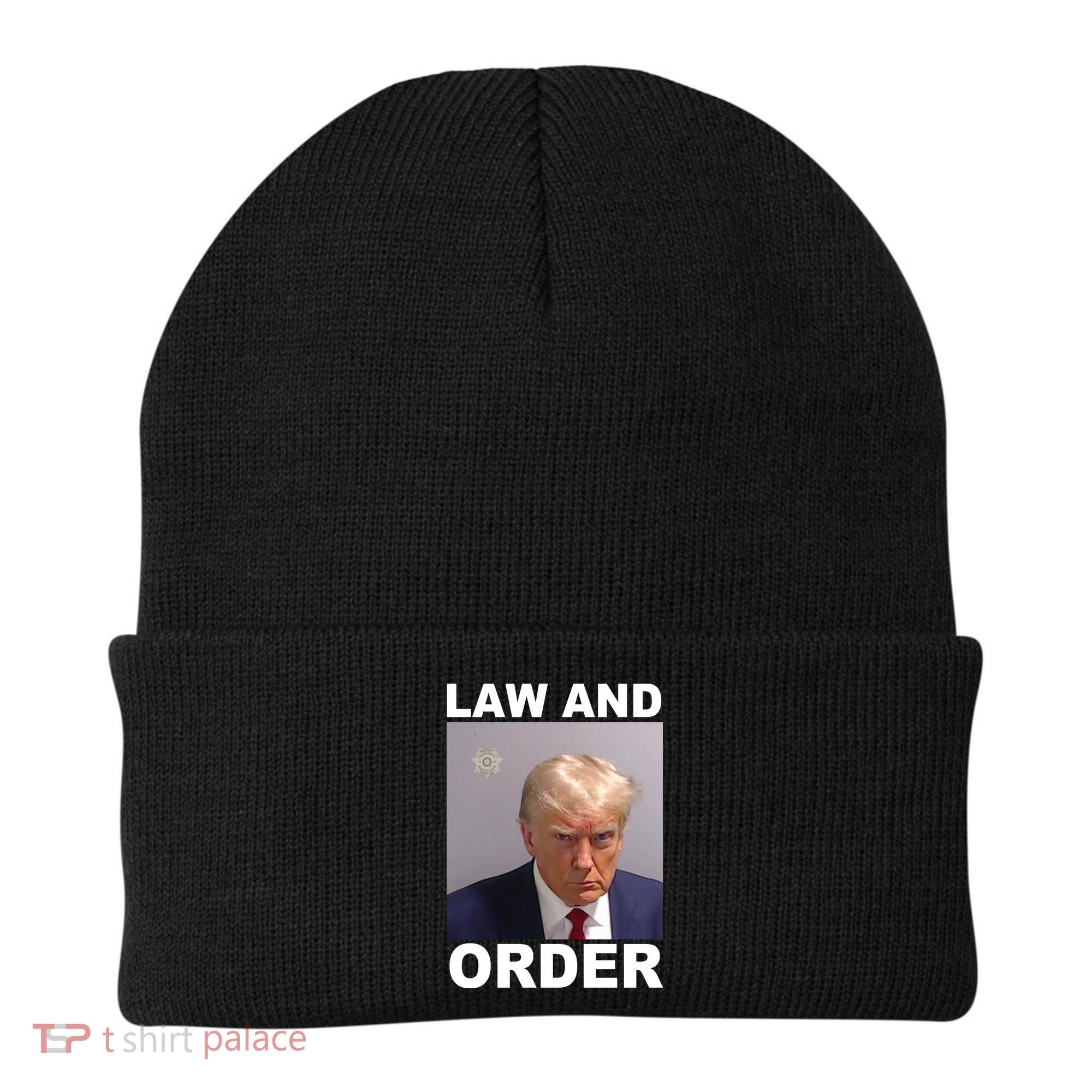 Donald Trump Law And Order Mugshot Beanie