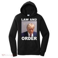 Donald Trump Law And Order Mugshot Women's Hoodie thumb 0