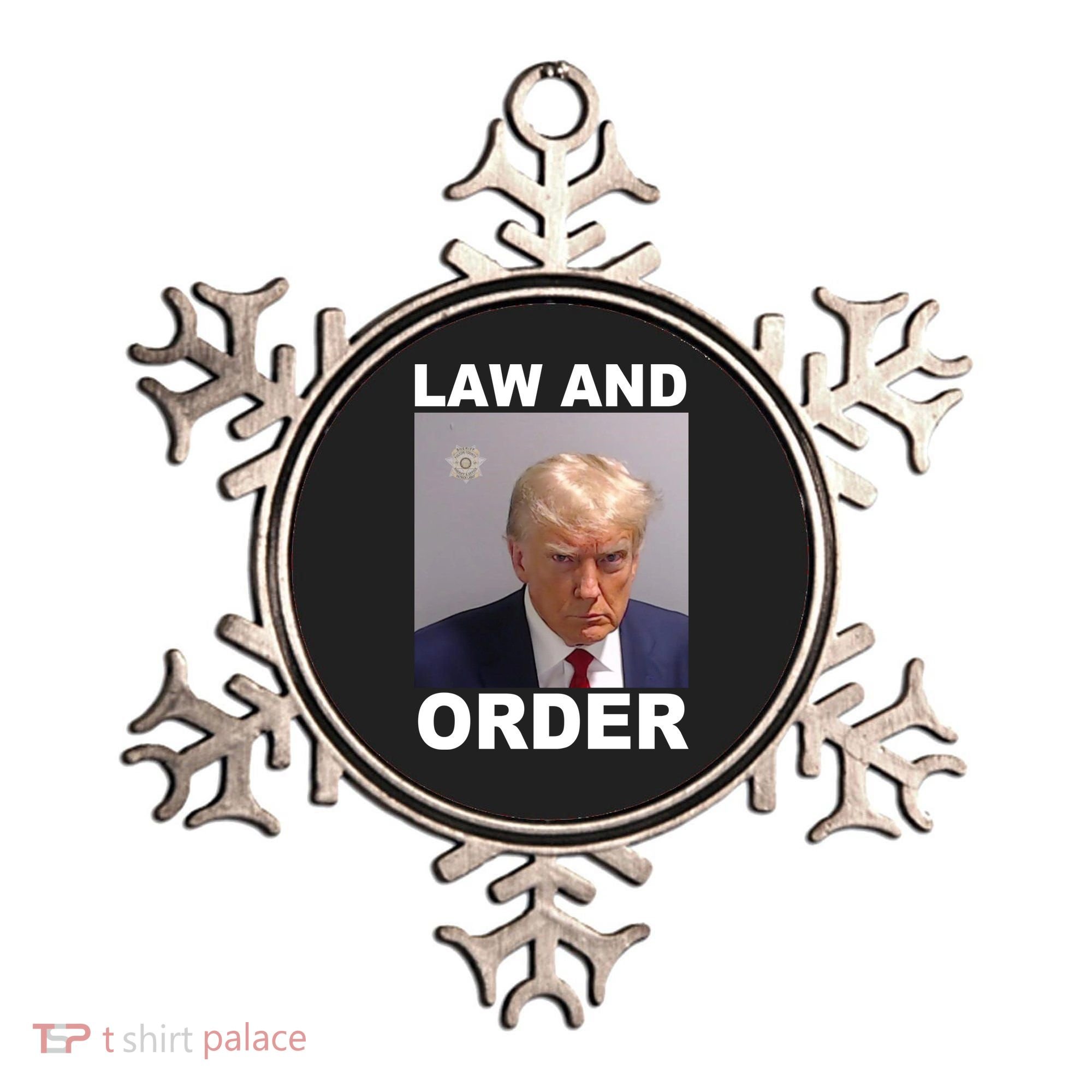 Donald Trump Law And Order Mugshot Ornament