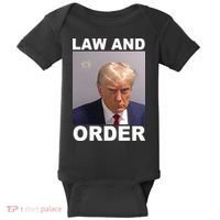 Donald Trump Law And Order Mugshot Baby Bodysuit thumb 0