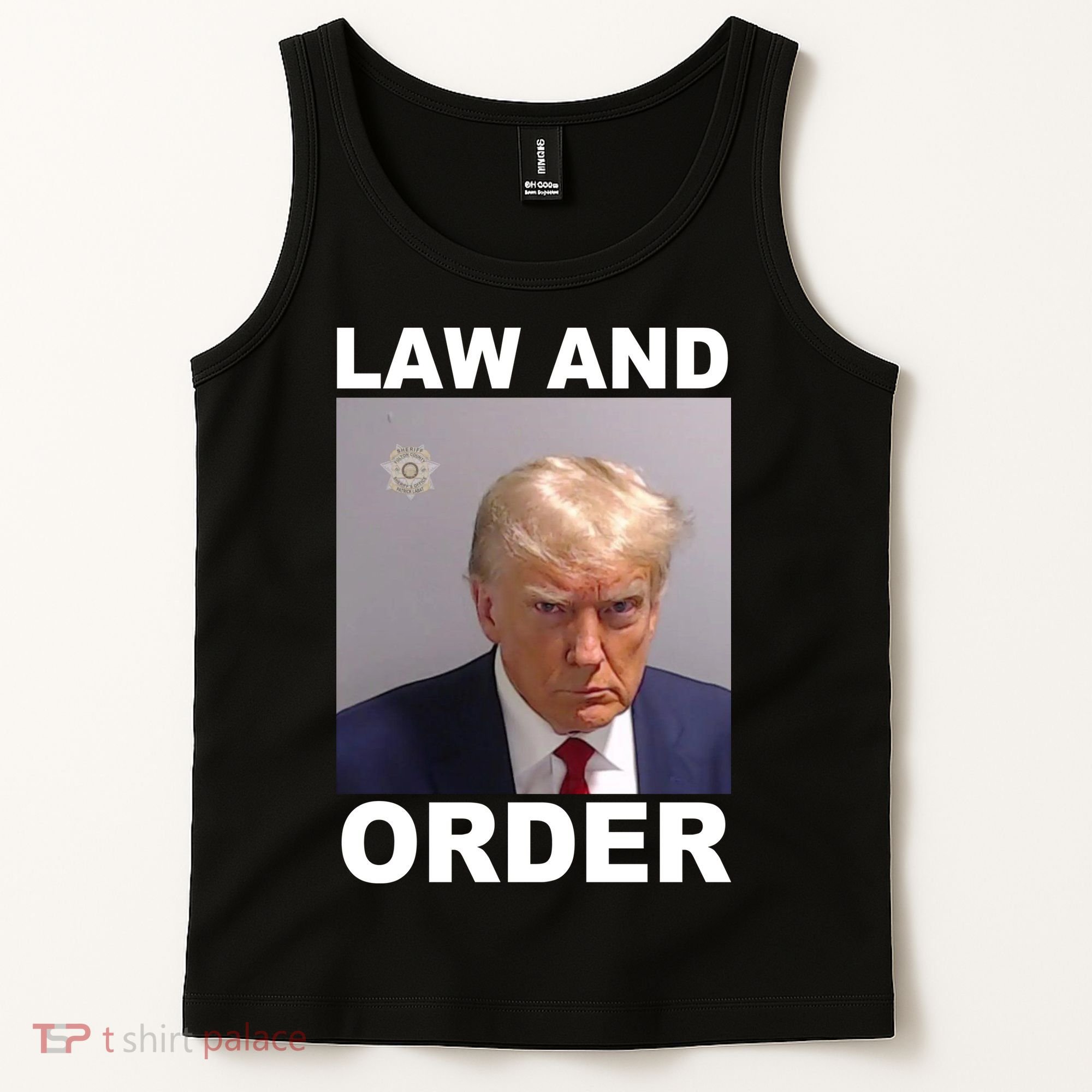 Donald Trump Law And Order Mugshot Tank Top