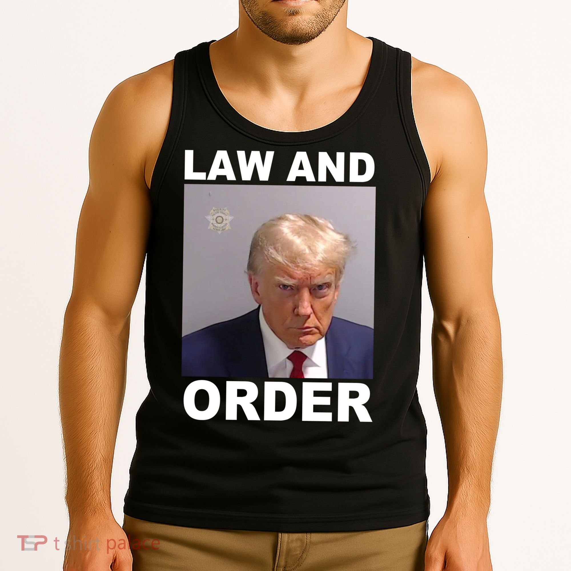 Donald Trump Law And Order Mugshot Tank Top