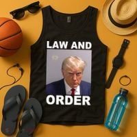 Donald Trump Law And Order Mugshot Tank Top thumb 4