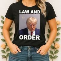 Donald Trump Law And Order Mugshot Women's T-Shirt thumb 2