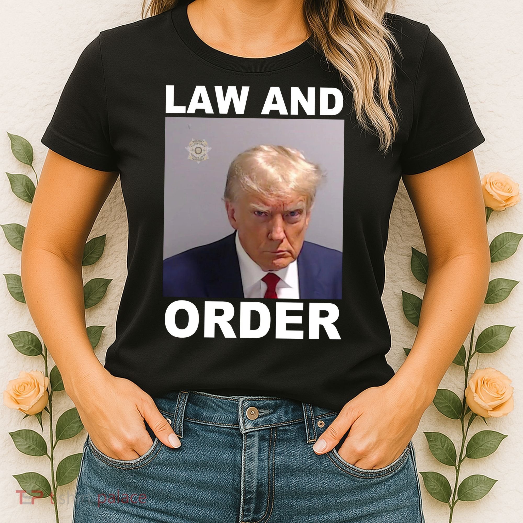 Donald Trump Law And Order Mugshot Women's T-Shirt