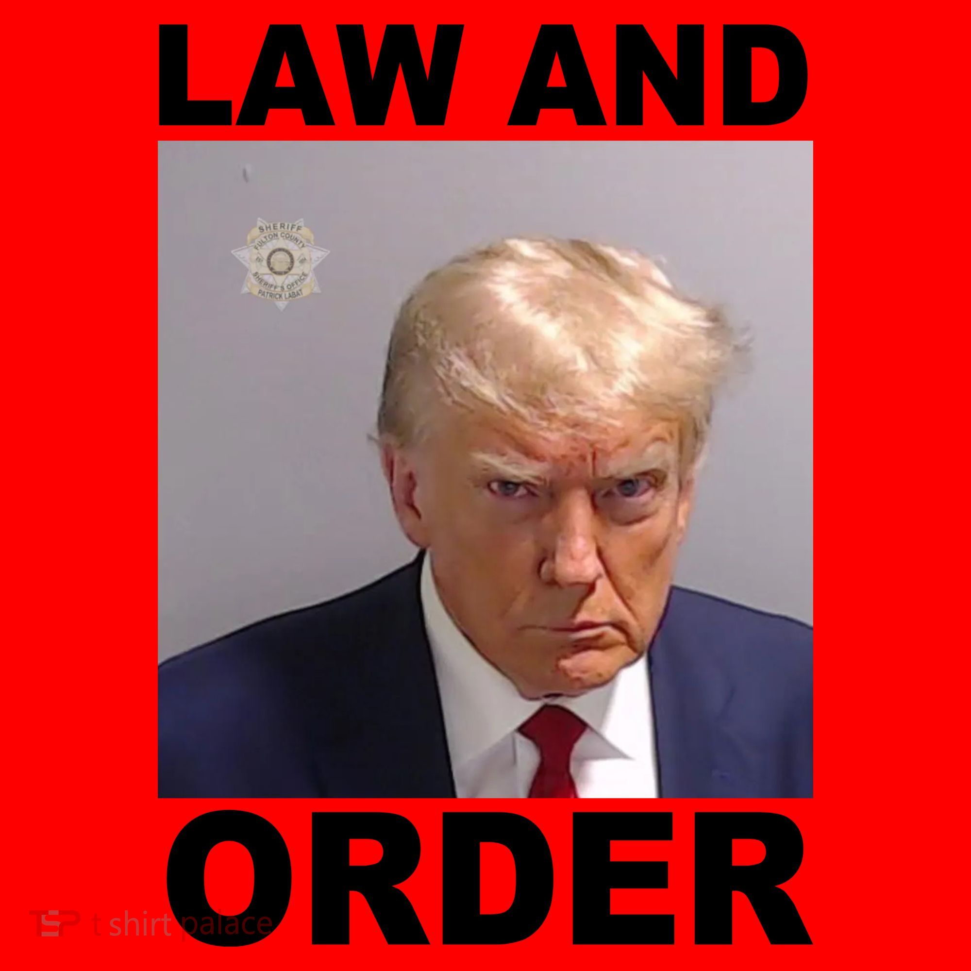 Donald Trump Law And Order Mugshot Santa Hat