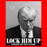 Donald Trump Lock Him Up Inmate Mugshot Santa Hat thumb 1