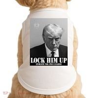 Donald Trump Lock Him Up Inmate Mugshot Doggie Tank thumb 0