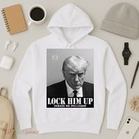 Donald Trump Lock Him Up Inmate Mugshot Hoodie thumb 3