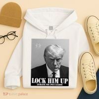 Donald Trump Lock Him Up Inmate Mugshot Hoodie thumb 4