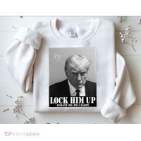 Donald Trump Lock Him Up Inmate Mugshot Sweatshirt thumb 2