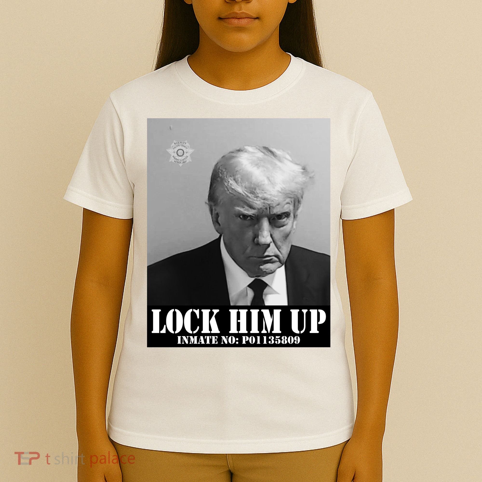 Donald Trump Lock Him Up Inmate Mugshot T-Shirt