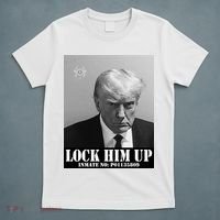 Donald Trump Lock Him Up Inmate Mugshot T-Shirt thumb 5