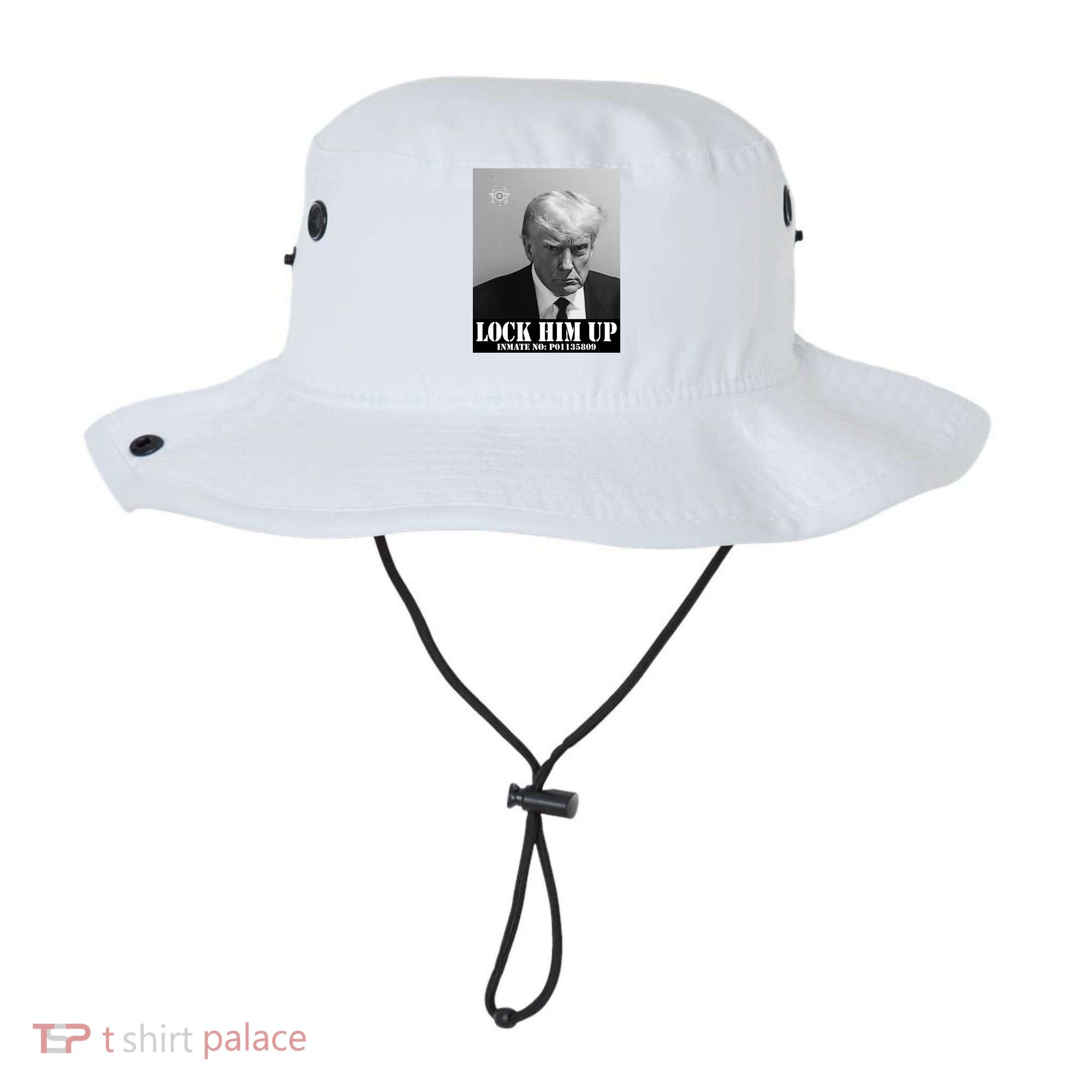 Donald Trump Lock Him Up Inmate Mugshot Bucket Hat