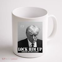 Donald Trump Lock Him Up Inmate Mugshot Coffee Mug thumb 1