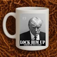 Donald Trump Lock Him Up Inmate Mugshot Coffee Mug thumb 2