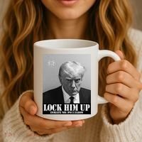 Donald Trump Lock Him Up Inmate Mugshot Coffee Mug thumb 3
