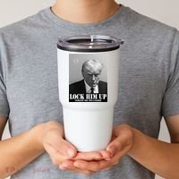 Donald Trump Lock Him Up Inmate Mugshot Tumbler thumb 2