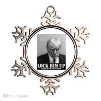Donald Trump Lock Him Up Inmate Mugshot Ornament thumb 0