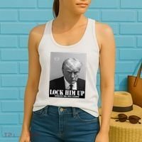 Donald Trump Lock Him Up Inmate Mugshot Women's Tank Top thumb 2