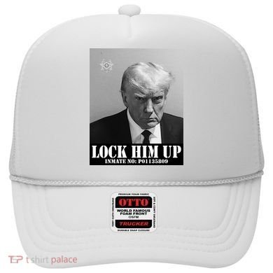 Donald Trump Lock Him Up Inmate Mugshot Hat