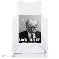 Donald Trump Lock Him Up Inmate Mugshot Tank Top thumb 0